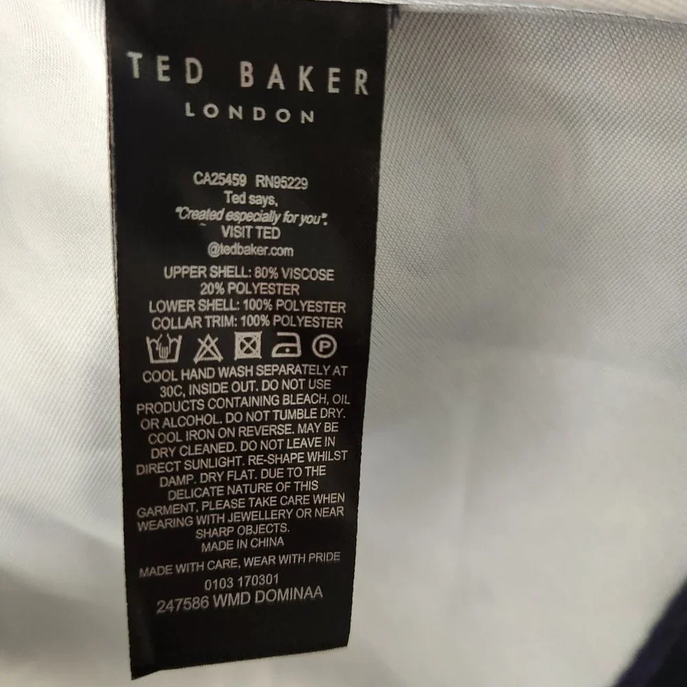 Ted Baker Dominaa Dress Floral Long Sleeve Dress Ted Size 2 ,US Size 6 - Picture 13 of 13